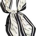 kcctoo 59" Mulberry Silk Like Head Scarf Women's Fashion Square Neck Satin Scarfs for Bag Hair Scarves Gift 59 * 5.9