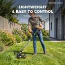 NovorikX 20V String Trimmer Cordless, 12 Inch Battery Powered Grass Trimmer for Women & Seniors, 2 x 2.0Ah Batteries & Charger Included, 3.7lbs Light Weight Weed Wacker