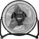 Floor Fan 9 Inch, 3-Speed Portable Metal Fan with Adjustable Tilt, Quiet Small Cradle Floor Fan for Home, Office, Bedroom