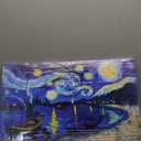 Whimsical Night Sail Gallery Wrapped Impressionism 1 Piece Canvas Wall Art/Monet And Van Gogh Inspired Art, 24" x 16", Gallery Wrapped (16L" x 24W")