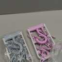 Clothes Drying Racks 2 Pack Small Folding Portable Underwear Hangers with Clips Socks 12 Clips 360 Rotatable Hook for Drying Towels Bras Baby Clothes Gloves Plast