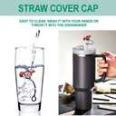 3 x Dachshund Dog Silicone Straw Covers for Stanley Cup, Reusable, Cute Toppers Accessories for Tumblers, 2PCS Decorative & Personalized Straw Cover Cap (a)