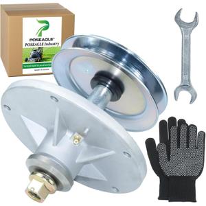 Pre-Greased 1001046 Spindle Assembly with 92851MA Pulley Replaces Murray 492574ma Spindle Assembly, 092574, 94129MA, 092851MA for Murray 40 Inch Cut Lawn Tractors