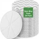20 Pack Disposable Spin Mop Replacement Pads for Bissell Spinwave 20393,20399,3897A,23157, 23159,2124, 3712,2037,2039A for Hard Floor Steam & Scrub Mops, Gray