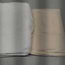 Pleated Bed Skirt Queen Size, Tailored Dust Ruffle 18 Inch Drop Easy Fit, Pleated Grid Plaid Bedskirts, Machine Washable, Anti-Slip, Microfiber, No Split Corners-Beige