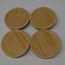 Frienda Trays 2.5 Inch Bamboo Round Plant Saucer for Most Plant Pot Flower Saucers Tray, Solution for Owl Pot with Hole(6 Pack)