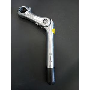 Quill Stem Adjustable 25.4mm, 22.2mm Alloy Alum 110mm -for Beach Cruisers, MTB's, and Gas Powered Bicycles- Silver