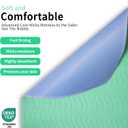 Accompagner Incontinence Bed Pads Washable Waterproof, Ultra-Absorbent Reusable Underpads for Diaper Changing, Nursing, Bedridden, Adults, Seniors, Kids and Dogs (Green, 24"x24"(Pack of 4))