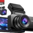 Dash Cam Front and Rear, 2.5K+1080P Dual Dash Camera for Cars, Ecomoment Car Camer with 3.16" IPS Screen, 170 Wide Angle, Night Vision, G-Sensor, 24H Parking Monitor, 32GB SD Card Included, S70 (Black)