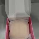 Invisible Sticky Bra Push Up, Reusable Adhesive Bra for Backless Dress, Seamless Silicone Nipple Covers for Women (C Cup, Beige, 2PCS)