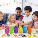 24Pack Easter Eggs with Glow in The Dark Mini Dinosaur Easter Basket Stuffers Party Supplies Outdoot Hunting