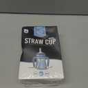 GROSMIMI Spill Proof no Spill Magic Sippy Cup with Straw with Handle for Baby and Toddlers, Customizable, PPSU, BPA Free 6 oz (Sky blue)