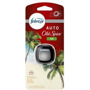 Febreze Car Vent Clip Air Freshener, Odor Eliminator for Up to 30 Days Freshness, 8 Count (Pack of 1) Clip, Fiji