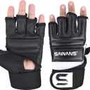 SAWANS Punch Bag Boxing Gloves Karate Mitts MMA Body Combat Taekwondo Training Martial Art Fighting Grappling Muay Thai