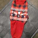 KOOLTAIL Christmas Dog Hoodie,Red Plaid Pet Clothes Sweater with Leash Hole&Pocket for Small Medium Large Dogs, Soft Winter Warm Dog Cold Weather Coat, Fleece Puppy Hooded Sweatshirt for Boys Girls, M, Red&Black(Christmas)