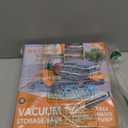 12 Pack Vacuum Storage Bags (3 Jumbo, 3 Large, 3 Medium, 3 Small),Plastic Packaging Bags,Space Saver Sealer Compression Bags with Travel Hand Pump for Blankets, Comforters, Pillows, Clothes Storage