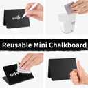 12 Pack 4"x3"Mini Chalkboard Signs for Chalk Sign for Food - Party - Buffet - Table Sign Chalkboard - Wedding - Bakery - Small