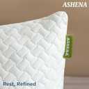 Adjustable Bed Pillows Queen Size Set of 2 - Cooling Bamboo Cover, Custom Loft Pillow for Sleeping - Bedding for Back, Stomach or Side Sleepers