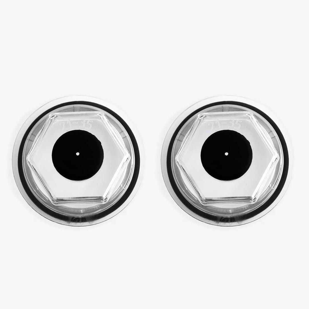 Pair 2-7/8" Oil Bath Cap 21-35 Compatible with Trailer Axle Dexter 6K 7K 8000# 8-286 8-285 8-219