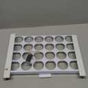 Under Cabinet K Cup Holder 24 Pods  Space-Saving Coffee Pod Holder  Keurig Pod Organizer for Small Spaces  Kcup Holder with Screws & Adhesive for Easy Installation STEEL - 13in x 10in - WHITE