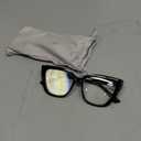 Oversized Reading Glasses for Women Designer Cat Eye Readers 1.0 1.25 1.5 1.75 2.0 2.25 2.5 2.75 3.0 3.5 4.0 (Black)