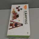 Kids Camping Toy Set, Pretend Play Cooking Set with Spray Stove, Food Toys, Tableware, Outdoor Toddler Campfire Toys for Ages 3+