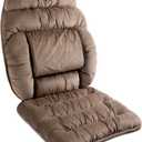 ALIBO Large Size Office Desk Chair Recliner Orthopedic Low Back Pain Relief Lumbar Pillow Nonslip Office Chair Velvet Backrest Supports and Butt Sitting Cushion Set with Adjustable Straps