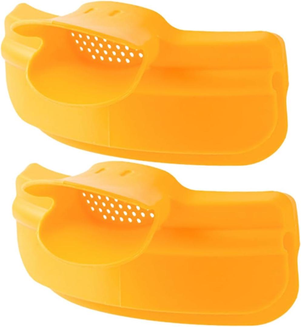 2Pcs Spill-Proof Pot Edge Pour Funnels Flexible Silicone Soup Strainers for Round Pots and Bowls Heat-Resistant Kitchen Gadgets for Easy Soup and Oil Pouring