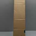 rabbitgoo Window Privacy Film, Decorative Stained Glass Window Film, Heat Blocking Glass Clings, Renter-Friendly Static Cling Frosted Sticker Covering for Home, Taupe Tulip 35.4" x 78.7"