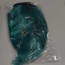 MEEZY Blue Green Short Bob Wigs Straight Hair with Flat Bangs Heart Sunglasses for Women, Colorful Funny Cosplay Party Neon Wig Synthetic Natural As Real Carnival Halloween Costume (Aquamarine)