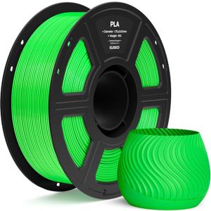 ELEGOO PLA Filament 1.75mm Neon Green 1KG, 3D Printer Filament Dimensional Accuracy +/- 0.02mm, 1kg Spool(2.2lbs) Fit Most FDM 3D Printers