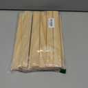 Wood Strips Slats Wooden Dowels for Crafts 3/8"  1"  12", 15 PCS Wood Trim Flat Lumber Boards Square Dowel Rods Wooden Sticks for Crafting, Woodworking, Model Making