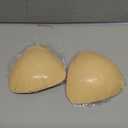the snowy. bodee Sticky Bra Inserts for Women Reusable Stick Bra Double Sided Strapless Bras Waterproof Adhesive Bra Pads Push Up for B Cup Beige