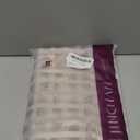 jinchan Striped Linen Kitchen Curtains 24 Inches Tier Curtains Farmhouse Modern Cafe Style Small Window Treatments Airy Light Filtering Rod Pocket for Living Room Bathroom 2 Panels Taupe Grey