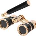 Aroncent Opera Glasses Binoculars 3X25 Compact with Adjustable Handle Theater Glasses, Mini Binocular for Adults Men Women in Opera Musical Concert(Black)