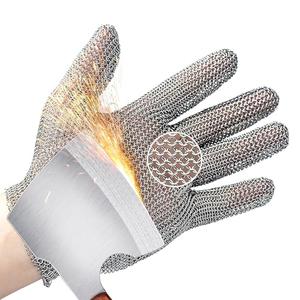 Schwer ProGuard-X A9 Cut Resistant Stainless Steel Metal Mesh Chainmail Glove PM5201 Butcher Glove for Meat Cutting Food Processing Knife Sharpening Oyster Shucking Kitchen Fish Fillet, M