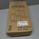 Ukeetap Multi-Purpose Pull-Out Storage Organizers, Under Sink/Cabinet Organizers and Storage for Bathroom & Kitchen, Black, 12.8 Inches, 2 Packs