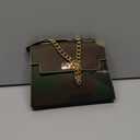 Women's Camo Flap Square Bags Chain Strap Top Handle Satchel Crossbody Bag