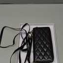 Rssviss Crossbody Case for iPhone 17 Pro Max Case Wallet, RFID Blocking Leather with Card Holder Kickstand, Handbag Zipper Flip Cover with Wrist Strap for iPhone 17 Pro Max Men Women 6.9", Black