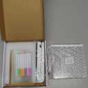 Cosmody Rechargeable LED Drawing Board for Kids, Large 16" Light Up Drawing Pad with 8 RGB Colors & 6 Dynamic Modes, Neon Art Dry Erase Board with Tracing Book & 7 Markers,Creative Gift for Girls Boys