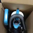 Amazon Basics Upright Bagless Vacuum Cleaner for Carpet and Hard Floors, Washable Filter, Crevice and Upholstery Tools, Detachable Handle, Lightweight, 1.7L Dust Cup, 25ft Cord, Black/White