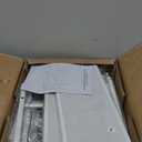 Furologee Nightstands Set of 2, End Tables Set of 2 with Charging Station and LED Lights, White Night Stands with 2 Fabric Drawers, Bedside Tables for Living Room/Bedroom