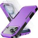 for iPhone 17 Pro Max Case [Shockproof] [Dropproof] [Heavy Duty Protection] [Pocket-Friendly] Slim & Tough Non-Slip Protective Phone Cover for iPhone 17 promax 6.9inch, Purple
