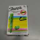 Sharpie Tank Style Highlighters, Chisel Tip, Fluorescent Green, Box of 12