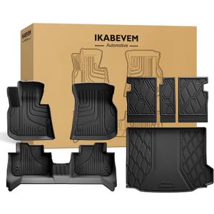 Floor Mats & Cargo Liner & Backrest Mat Fit for 2018-2024 BMW X3 (G01) 30i M40i X3M, Not for Raised Cargo Floor (with Spare Tire), Not for X3 30e - All Weather Floor Liners for X3 Accessories