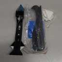 Saker Silicone Caulking Tools-3 in 1 Sealant Finishing Tool Grout Remove Scraper Caulk Remover Glass Glue Angle Scraper for Bathroom,Kitchen,Floor,Window,Sink Joint,Frames Seal (Black Blue)