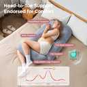 Momcozy Pregnancy Pillow for Sleeping, U Pro Maternity Pillow with Adjustable Leg Pillow and Removable Cover - Support for Back, Hips, Belly, Legs for Pregnant Women, 50-72 Inch Full Body Pillow, Grey