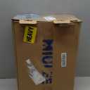 MIULEE Pinch Pleated Thick Linen Curtains 96 Inches 4 Panels Set Ivory Cream Back Tab Memory Trained Pinch Pleat Semi Sheer Light Filtering Privacy Curtains Window Drapes for Living Room Bedroom Birch