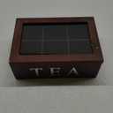 Mark Feldstein and Associates Window Display Wooden Tea Chest 6 Compartment
