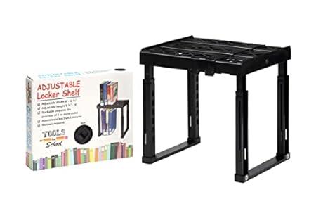 Adjustable Locker Shelf Strong ABS Plastic - Width Adjusts from 8"-12.5" & Height Adjusts from 10"-14" - Patented Design - Beware of imatations - (Blue) Adjustable Locker Shelf Strong ABS Plastic - Width Adjusts from 8"-12.5" & Height Adjusts from 10"-14" - Patented Design - Beware of imatations - (Blue)